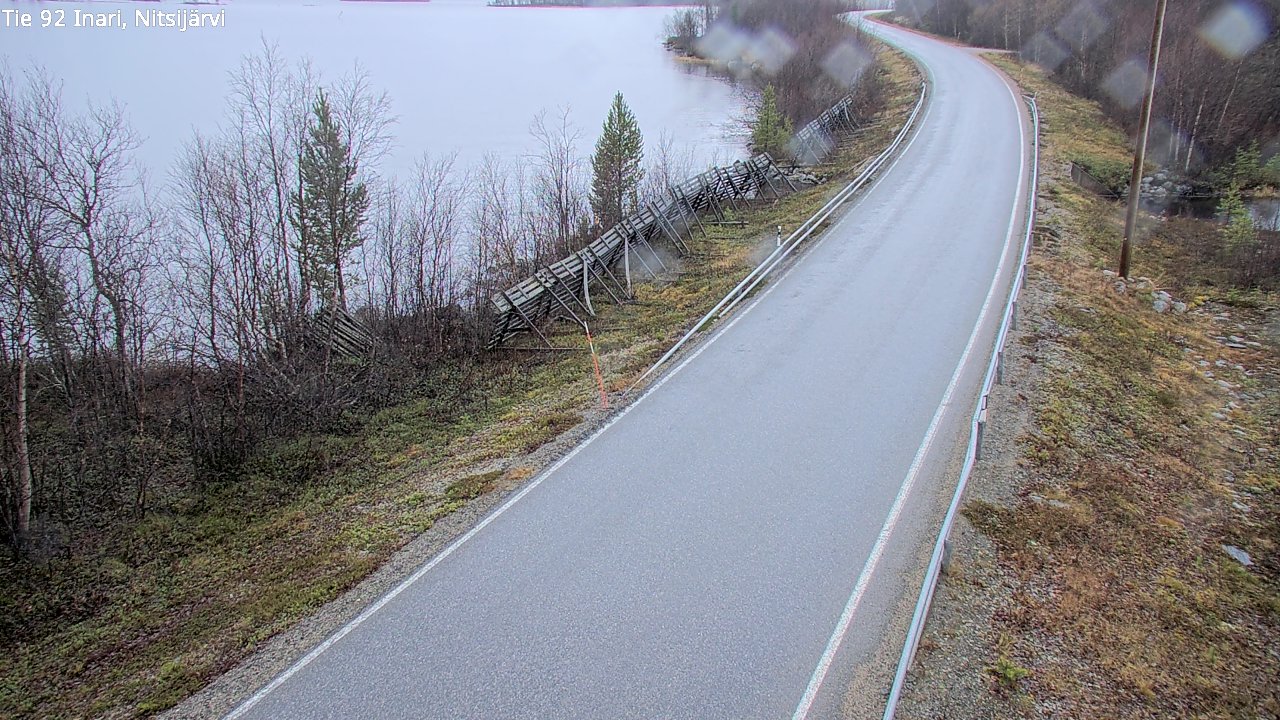 Kelikamerat Kuva Tie 92 Inari, Nitsijärvi, Inari, Lappi