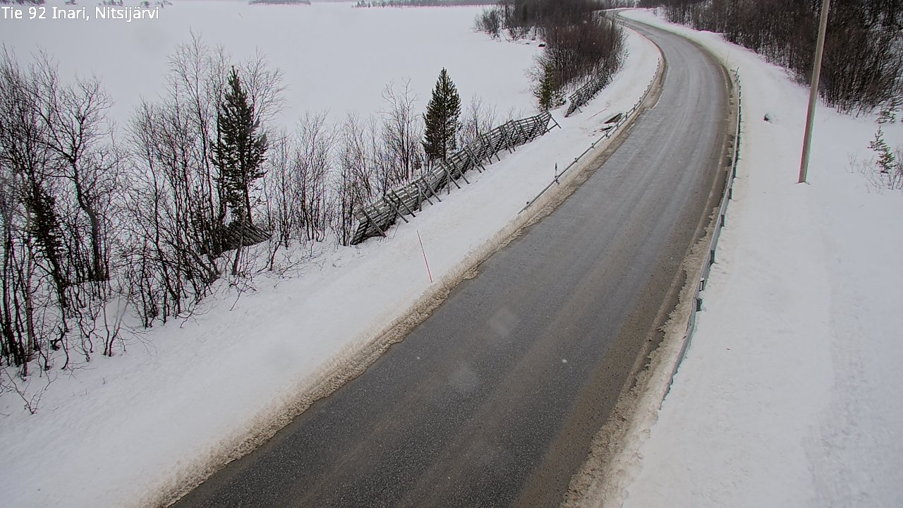 Weather Camera Image Road 92 Inari, Nitsijärvi, Inari, Lappi