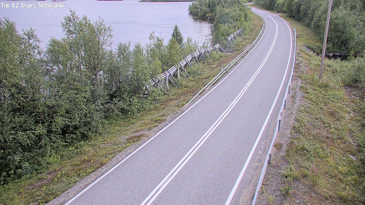 Kelikamerat Kuva Tie 92 Inari, Nitsijärvi, Inari, Lappi