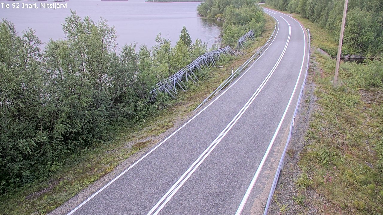 Weather Camera Image Road 92 Inari, Nitsijärvi, Inari, Lappi