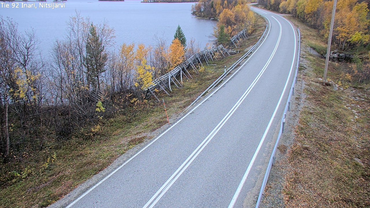 Kelikamerat Kuva Tie 92 Inari, Nitsijärvi, Inari, Lappi