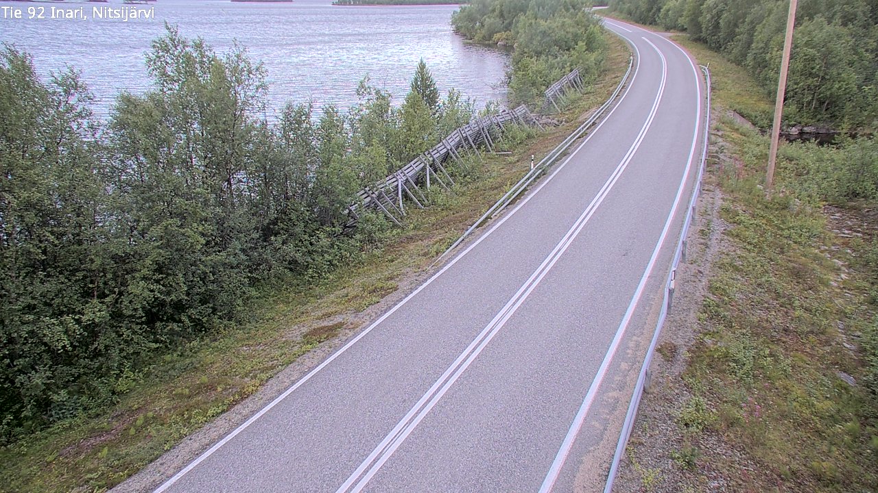 Kelikamerat Kuva Tie 92 Inari, Nitsijärvi, Inari, Lappi
