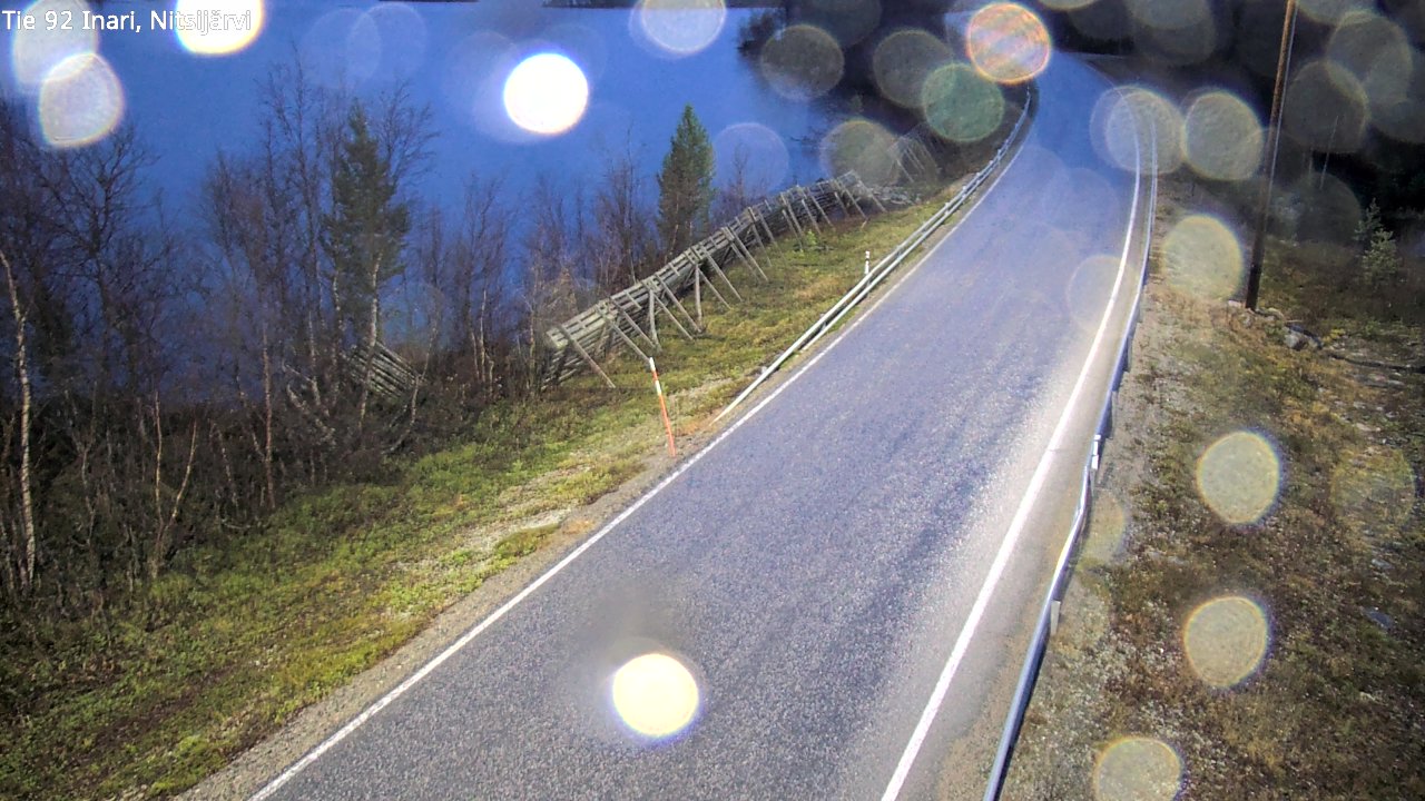 Kelikamerat Kuva Tie 92 Inari, Nitsijärvi, Inari, Lappi