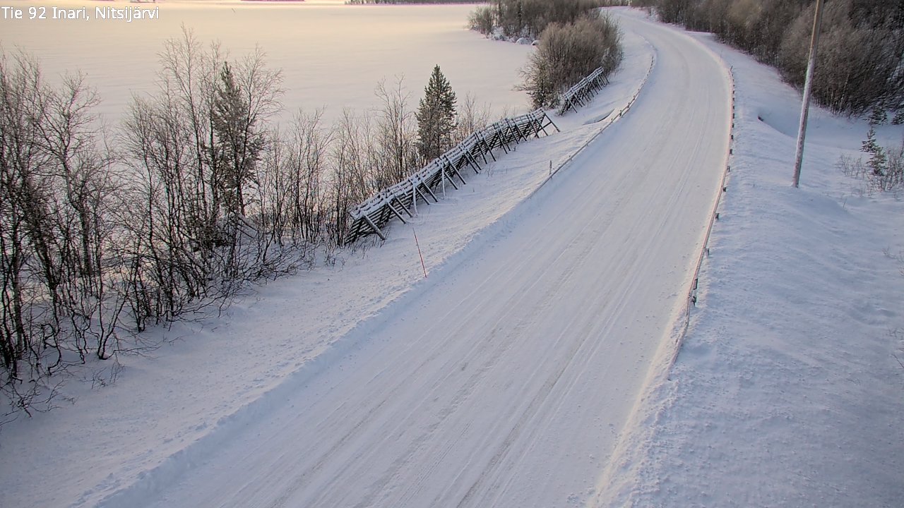 Weather Camera Image Road 92 Inari, Nitsijärvi, Inari, Lappi