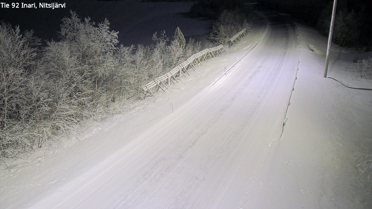 Kelikamerat Kuva Tie 92 Inari, Nitsijärvi, Inari, Lappi