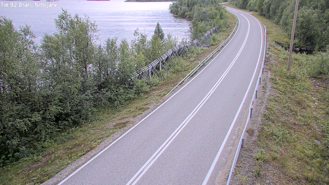Kelikamerat Kuva Tie 92 Inari, Nitsijärvi, Inari, Lappi