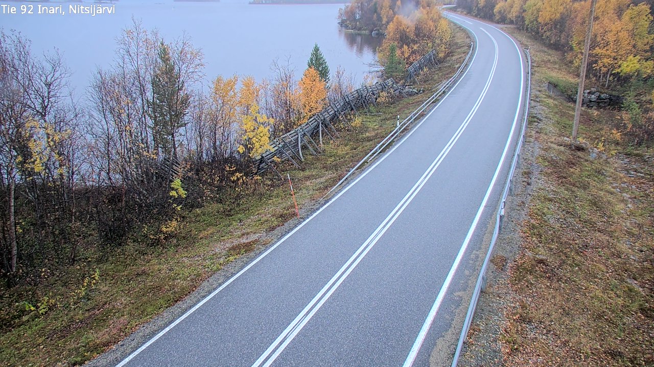 Kelikamerat Kuva Tie 92 Inari, Nitsijärvi, Inari, Lappi