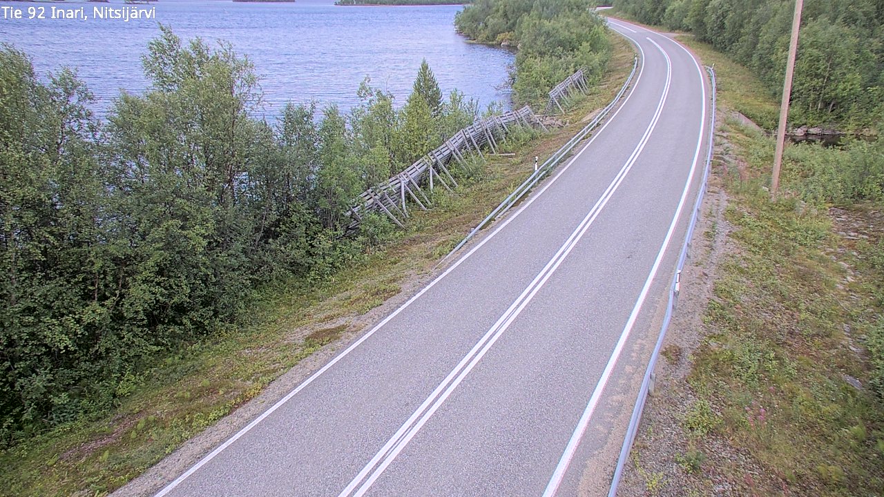 Weather Camera Image Road 92 Inari, Nitsijärvi, Inari, Lappi