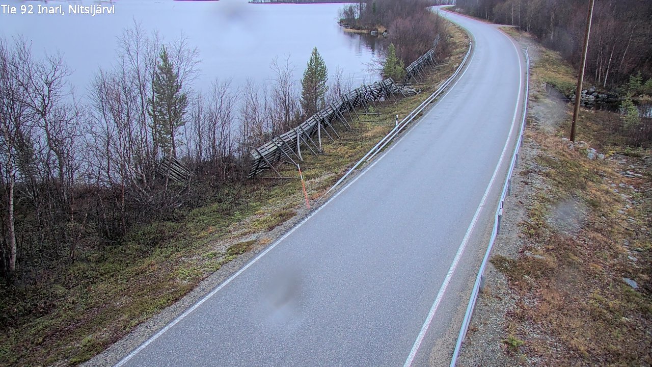 Kelikamerat Kuva Tie 92 Inari, Nitsijärvi, Inari, Lappi