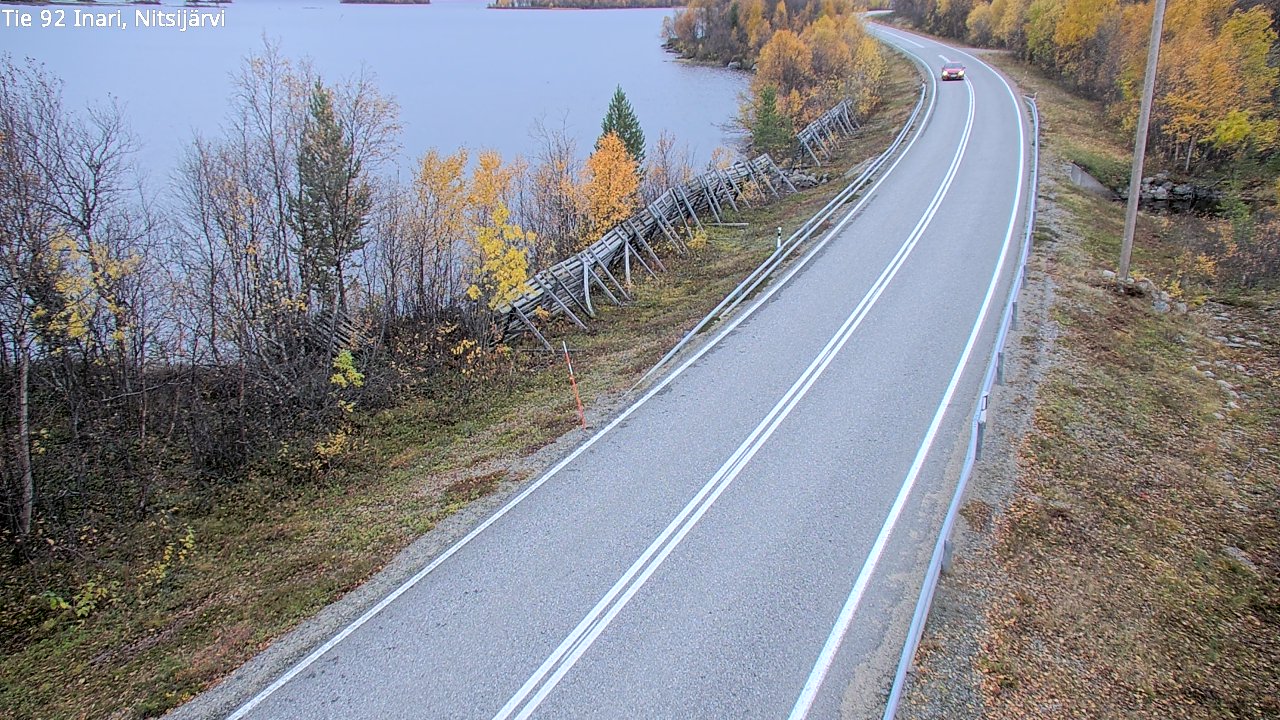 Kelikamerat Kuva Tie 92 Inari, Nitsijärvi, Inari, Lappi