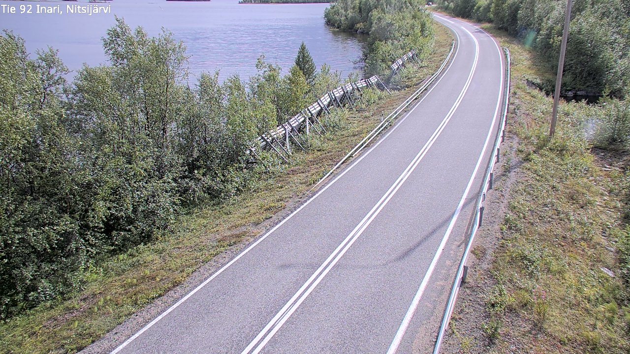 Kelikamerat Kuva Tie 92 Inari, Nitsijärvi, Inari, Lappi