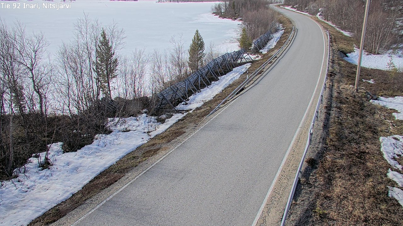 Weather Camera Image Road 92 Inari, Nitsijärvi, Inari, Lappi