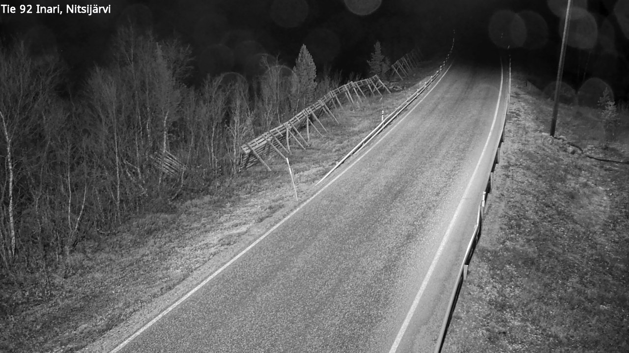 Kelikamerat Kuva Tie 92 Inari, Nitsijärvi, Inari, Lappi