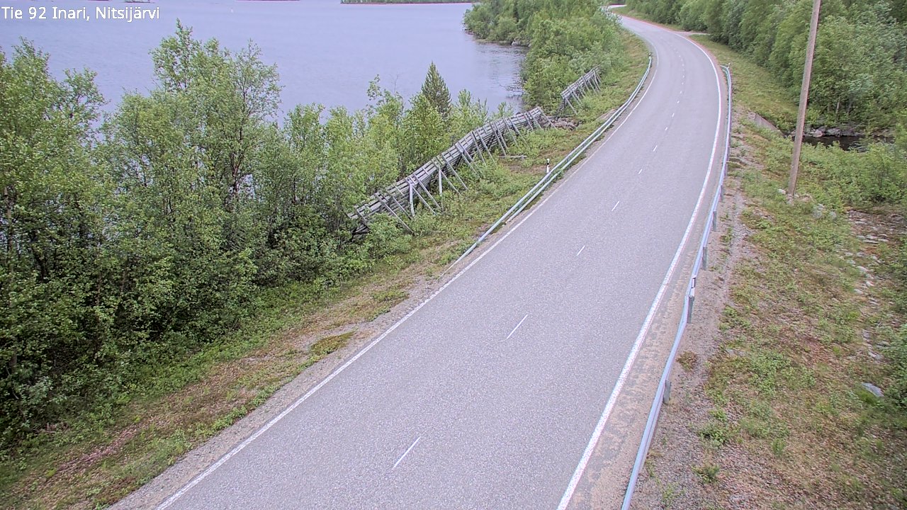 Kelikamerat Kuva Tie 92 Inari, Nitsijärvi, Inari, Lappi