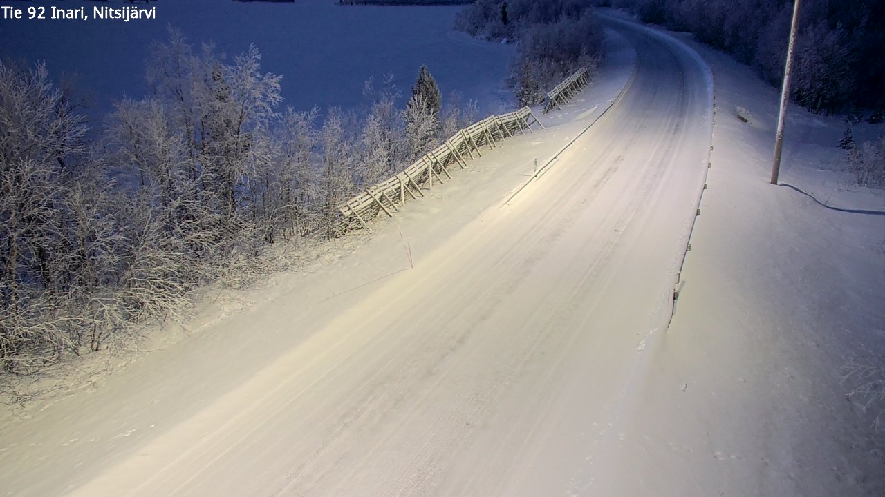 Kelikamerat Kuva Tie 92 Inari, Nitsijärvi, Inari, Lappi