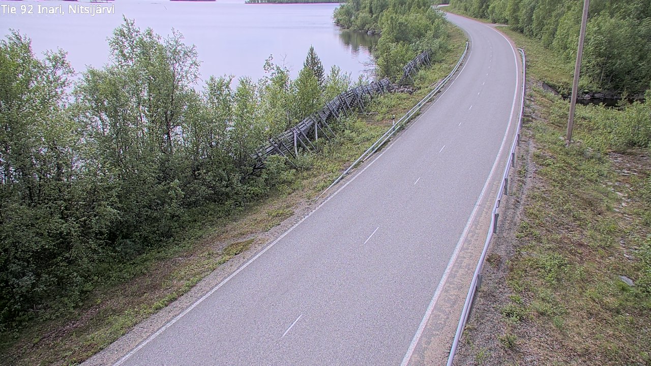 Kelikamerat Kuva Tie 92 Inari, Nitsijärvi, Inari, Lappi