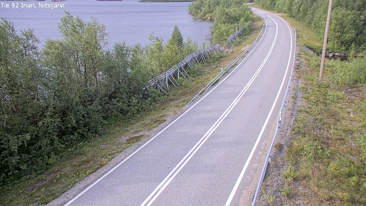 Weather Camera Image Road 92 Inari, Nitsijärvi, Inari, Lappi