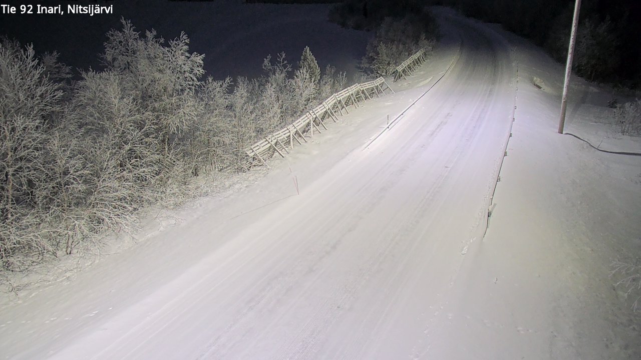 Kelikamerat Kuva Tie 92 Inari, Nitsijärvi, Inari, Lappi