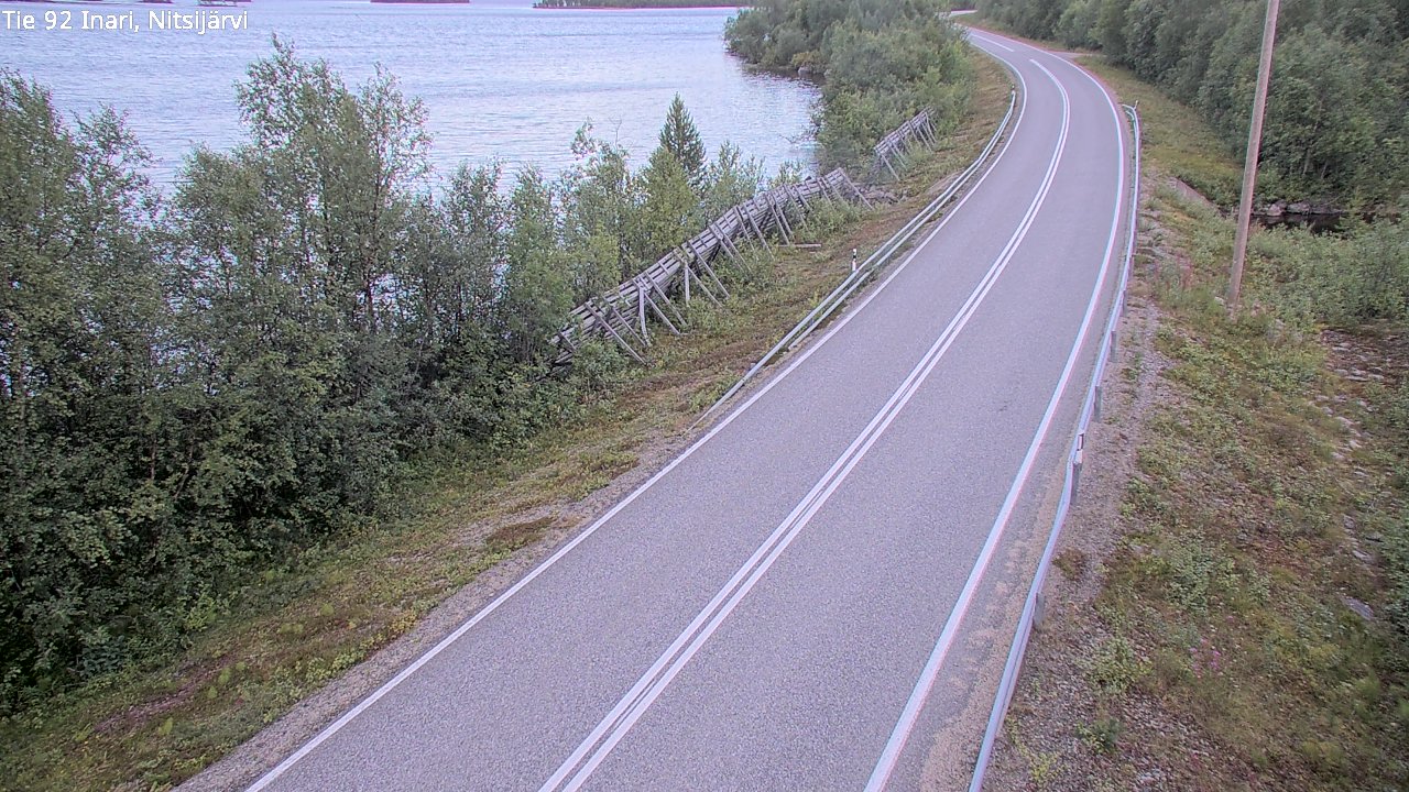 Kelikamerat Kuva Tie 92 Inari, Nitsijärvi, Inari, Lappi