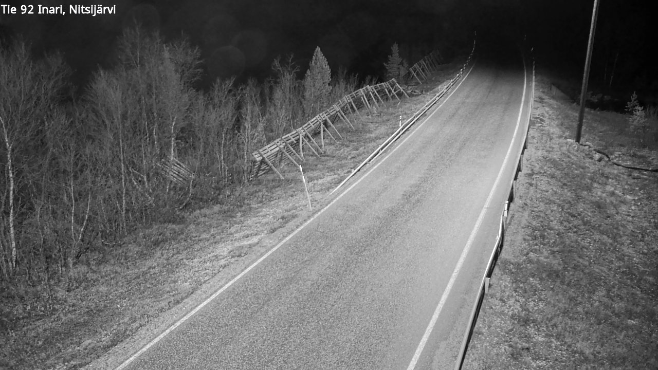 Kelikamerat Kuva Tie 92 Inari, Nitsijärvi, Inari, Lappi