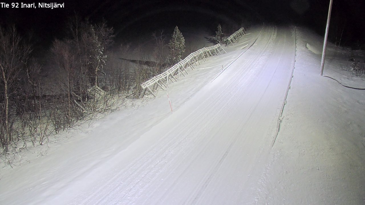 Weather Camera Image Road 92 Inari, Nitsijärvi, Inari, Lappi