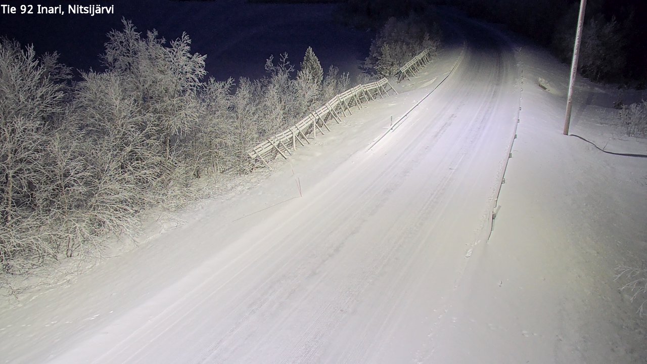 Kelikamerat Kuva Tie 92 Inari, Nitsijärvi, Inari, Lappi
