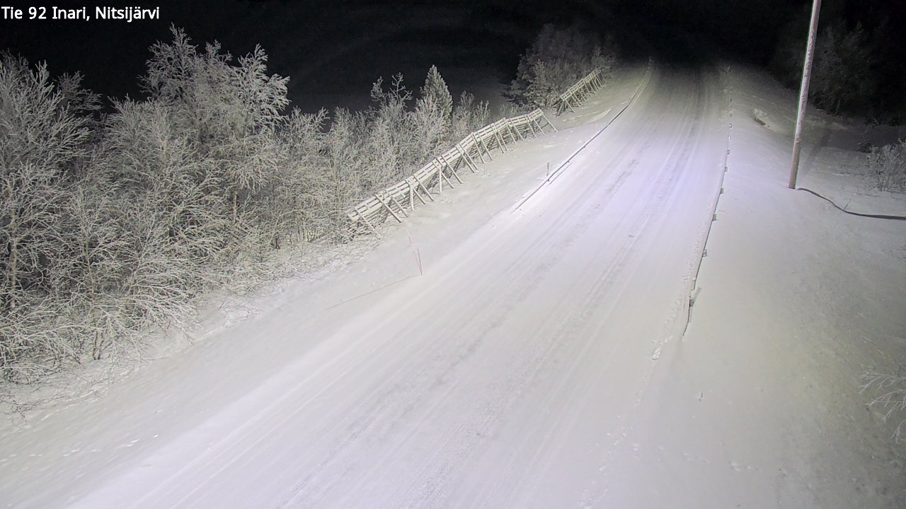 Kelikamerat Kuva Tie 92 Inari, Nitsijärvi, Inari, Lappi