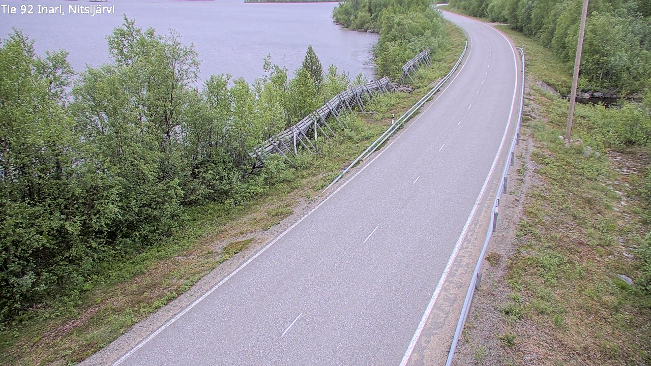 Kelikamerat Kuva Tie 92 Inari, Nitsijärvi, Inari, Lappi