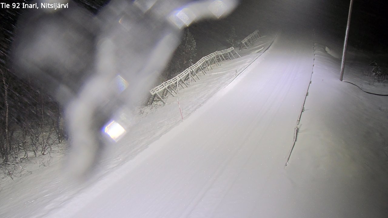 Weather Camera Image Road 92 Inari, Nitsijärvi, Inari, Lappi
