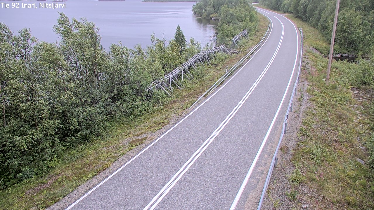 Kelikamerat Kuva Tie 92 Inari, Nitsijärvi, Inari, Lappi