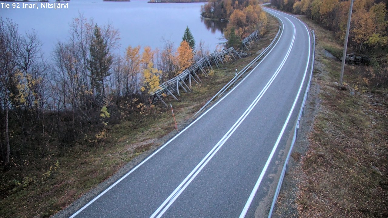 Kelikamerat Kuva Tie 92 Inari, Nitsijärvi, Inari, Lappi