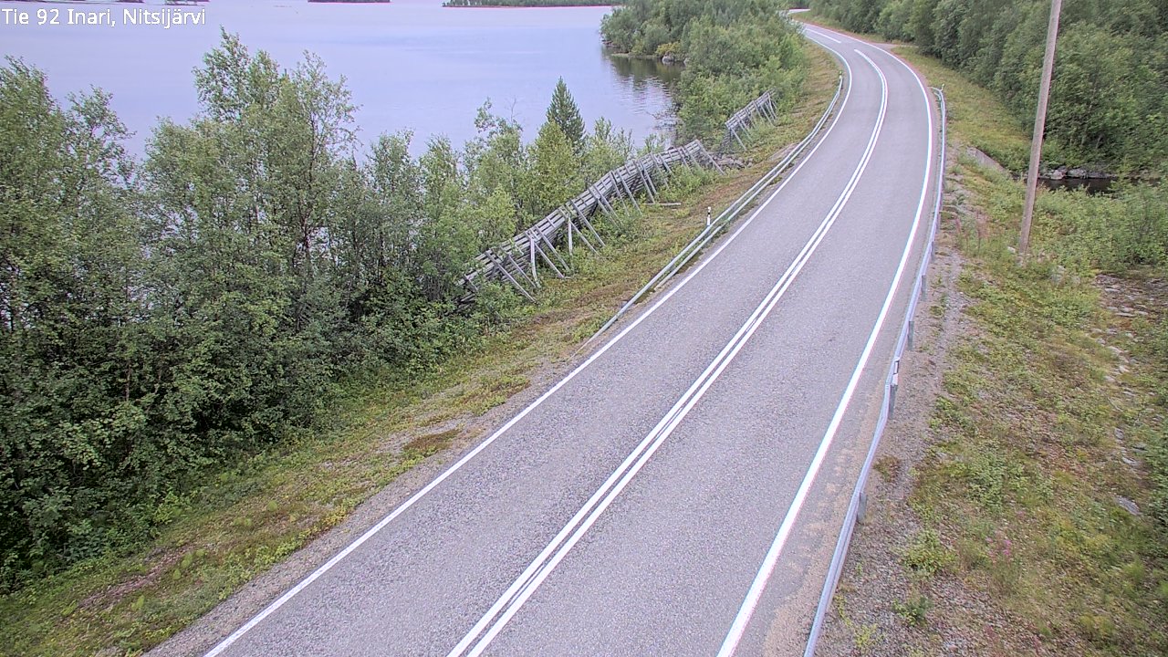 Kelikamerat Kuva Tie 92 Inari, Nitsijärvi, Inari, Lappi