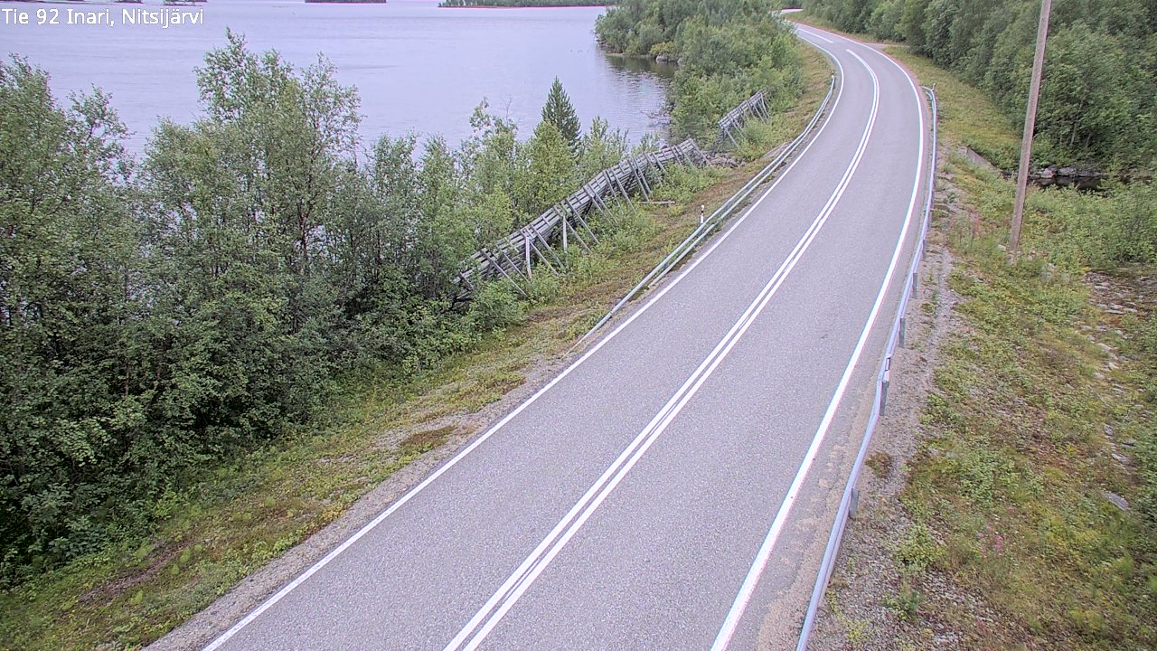 Kelikamerat Kuva Tie 92 Inari, Nitsijärvi, Inari, Lappi