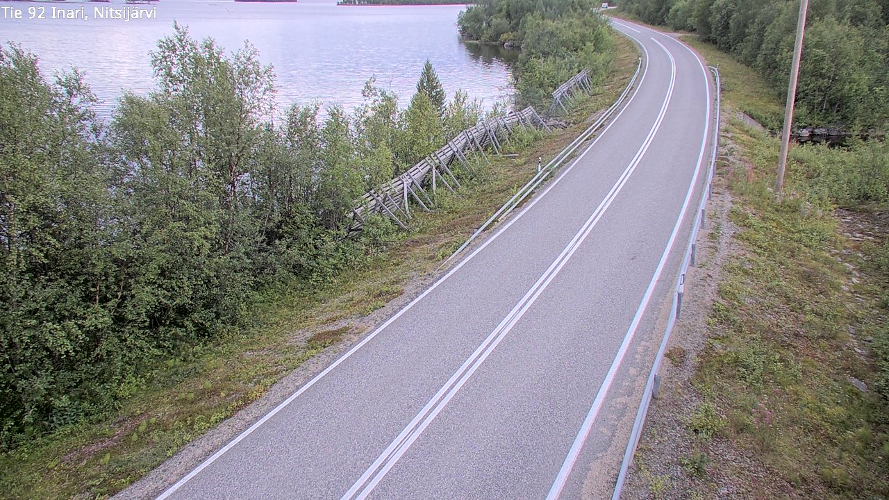 Kelikamerat Kuva Tie 92 Inari, Nitsijärvi, Inari, Lappi