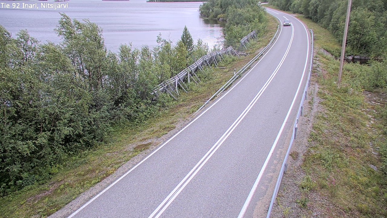 Kelikamerat Kuva Tie 92 Inari, Nitsijärvi, Inari, Lappi