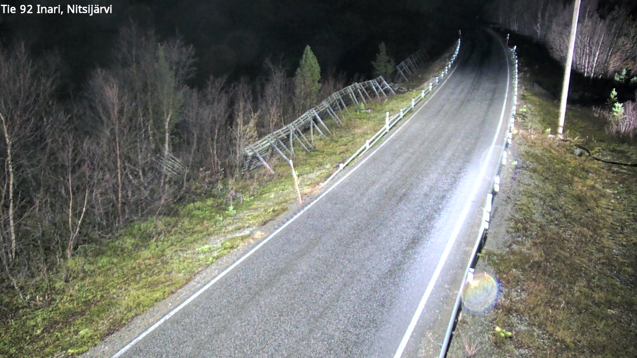 Kelikamerat Kuva Tie 92 Inari, Nitsijärvi, Inari, Lappi