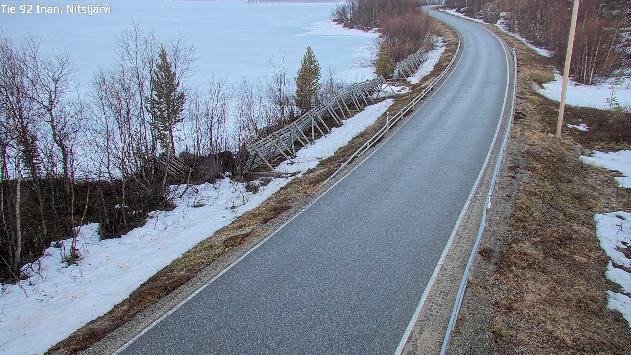 Weather Camera Image Road 92 Inari, Nitsijärvi, Inari, Lappi