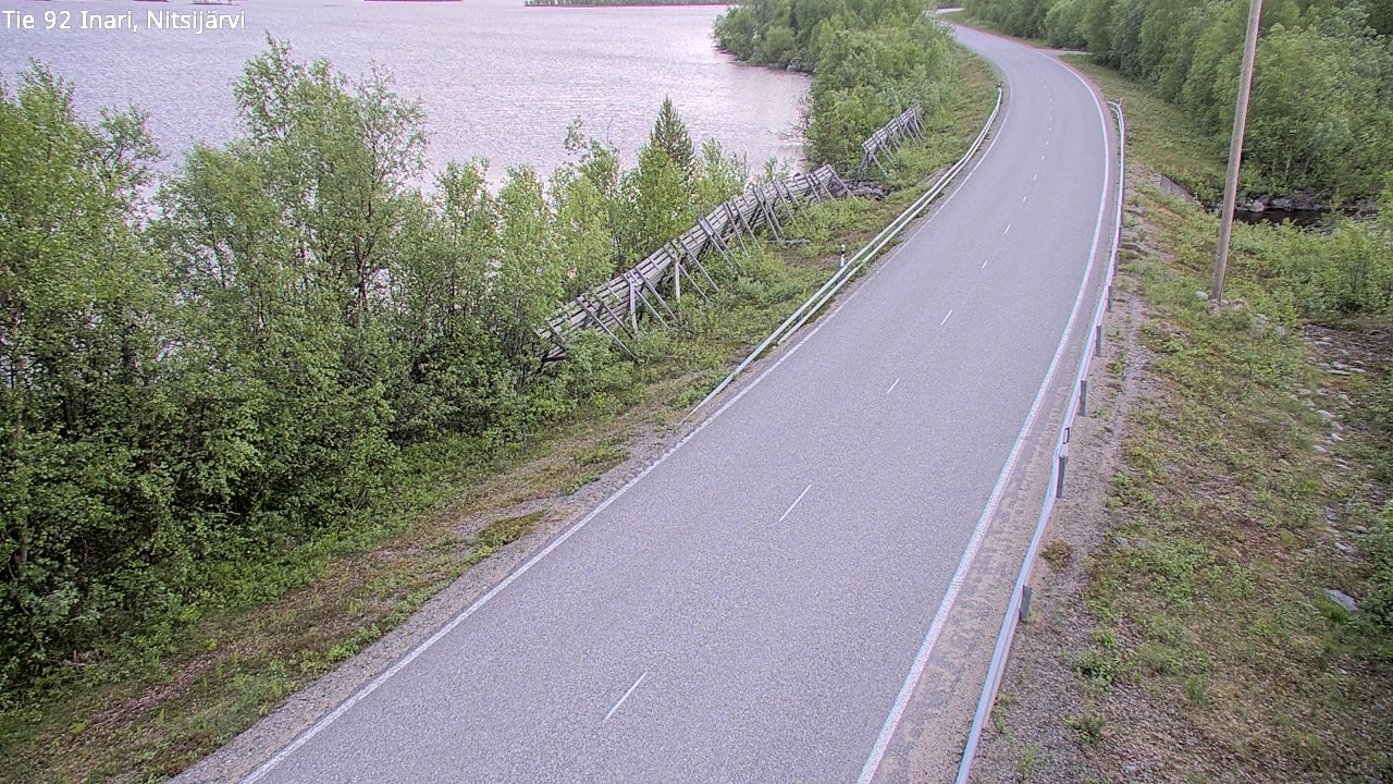 Kelikamerat Kuva Tie 92 Inari, Nitsijärvi, Inari, Lappi