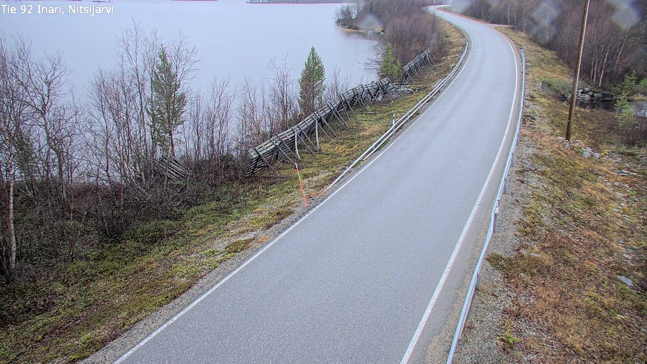 Kelikamerat Kuva Tie 92 Inari, Nitsijärvi, Inari, Lappi