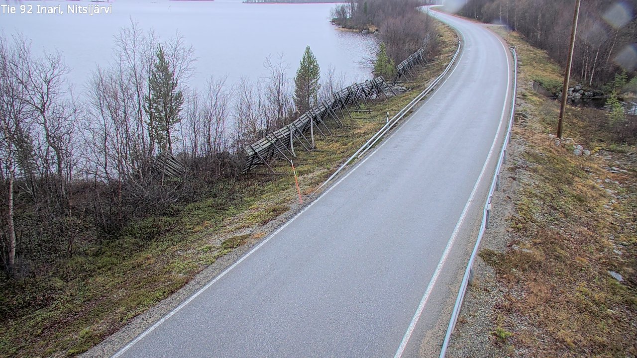 Kelikamerat Kuva Tie 92 Inari, Nitsijärvi, Inari, Lappi