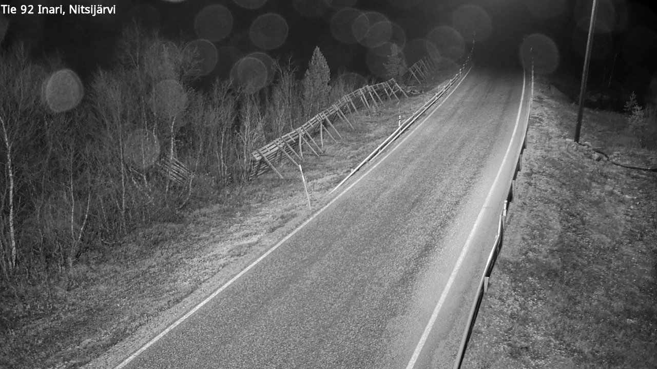 Kelikamerat Kuva Tie 92 Inari, Nitsijärvi, Inari, Lappi