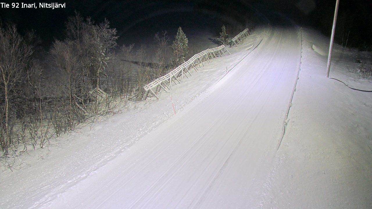 Weather Camera Image Road 92 Inari, Nitsijärvi, Inari, Lappi
