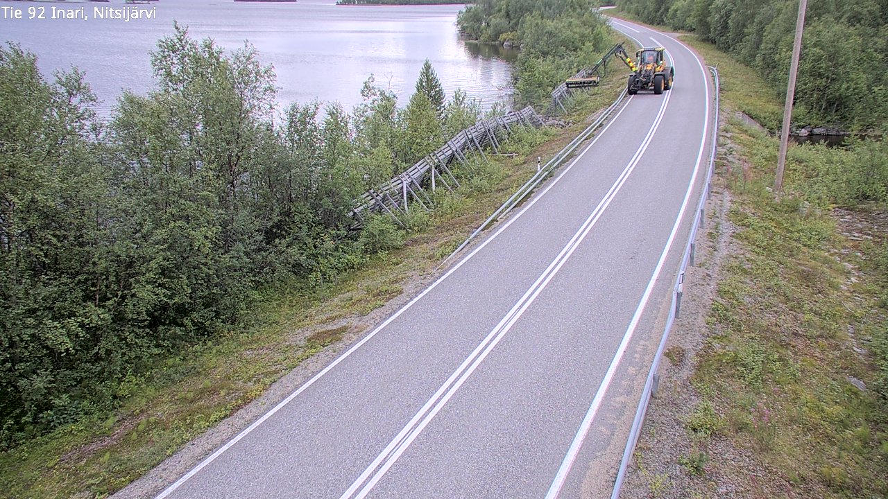 Kelikamerat Kuva Tie 92 Inari, Nitsijärvi, Inari, Lappi