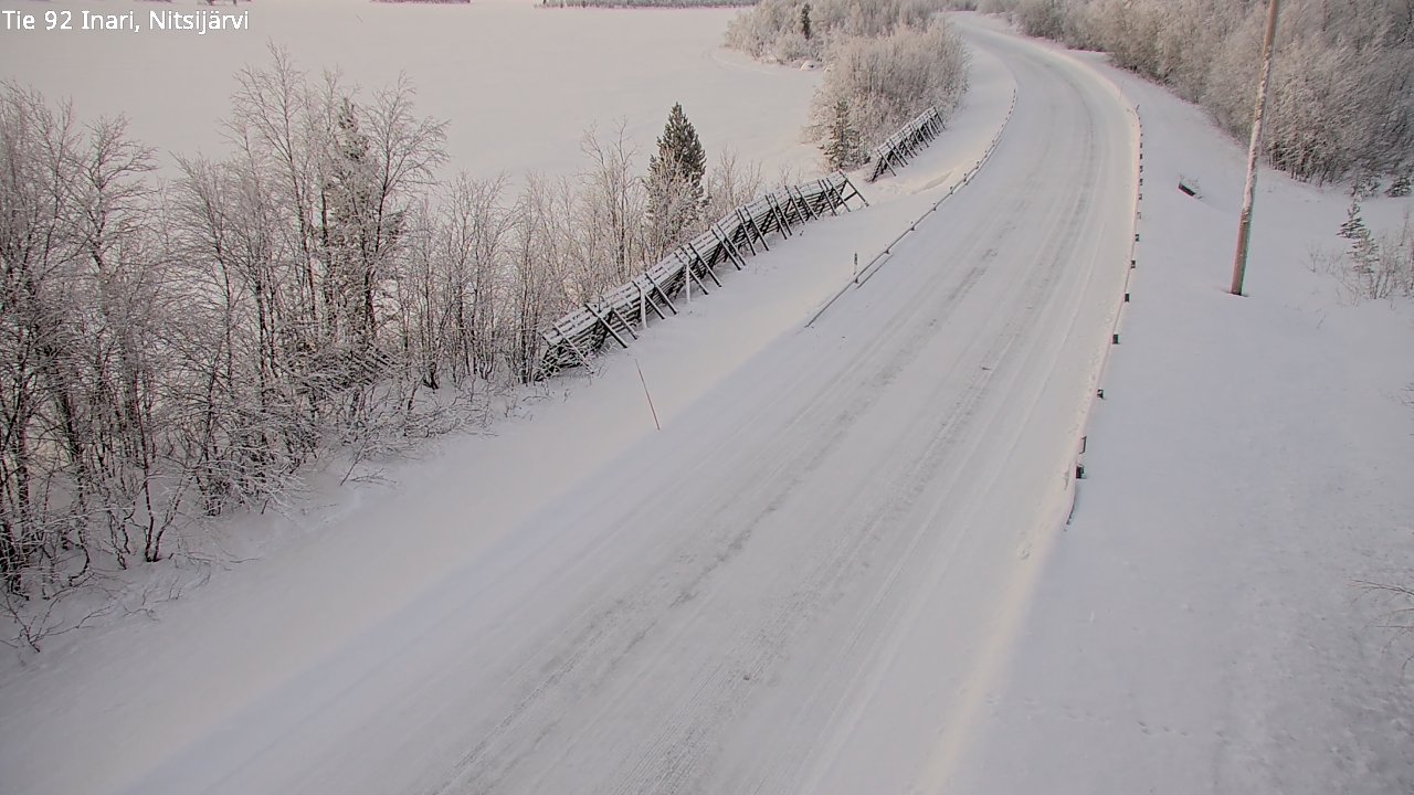 Kelikamerat Kuva Tie 92 Inari, Nitsijärvi, Inari, Lappi