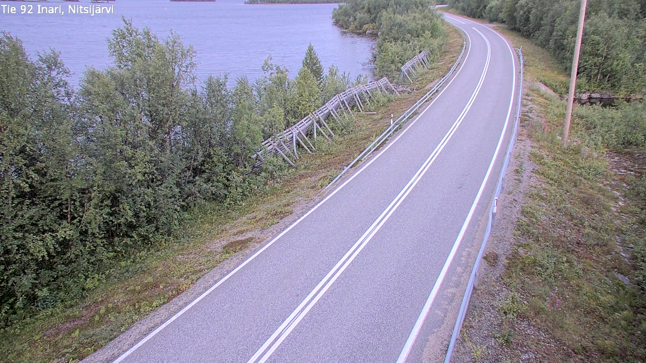 Kelikamerat Kuva Tie 92 Inari, Nitsijärvi, Inari, Lappi