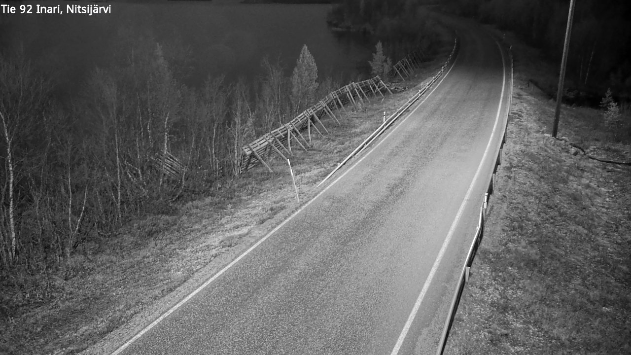 Kelikamerat Kuva Tie 92 Inari, Nitsijärvi, Inari, Lappi