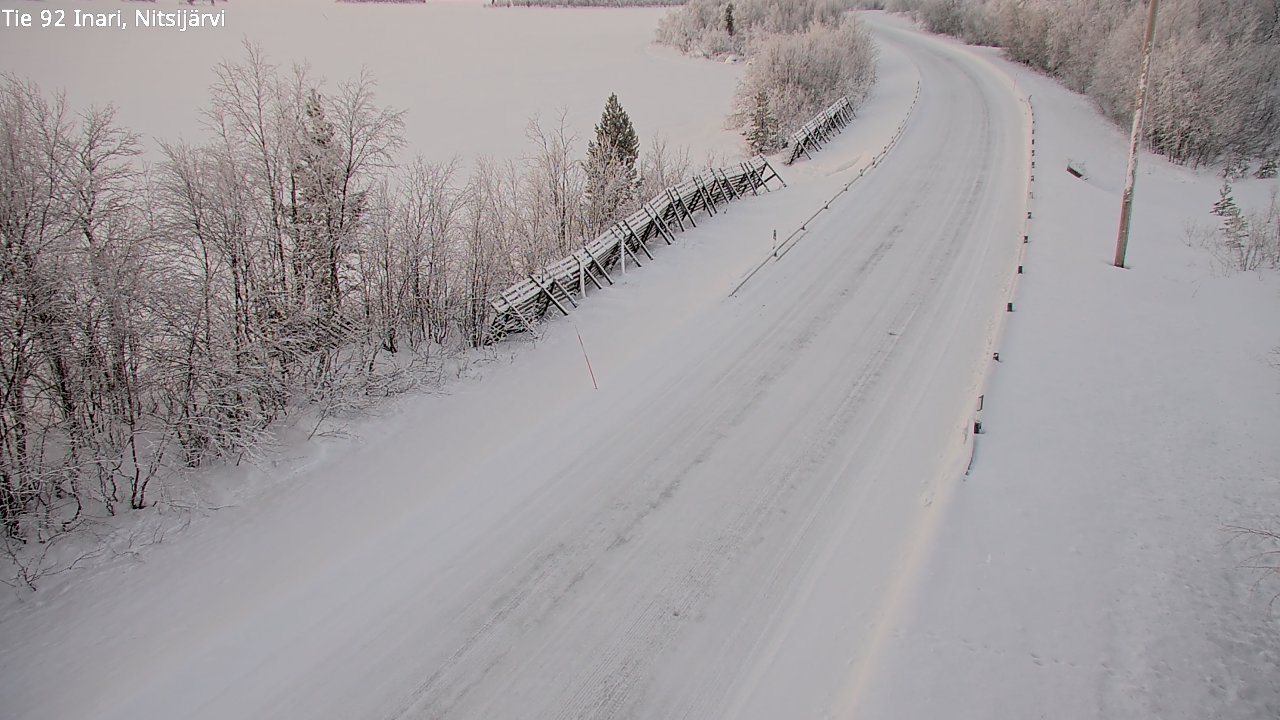 Kelikamerat Kuva Tie 92 Inari, Nitsijärvi, Inari, Lappi