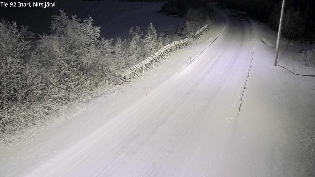 Kelikamerat Kuva Tie 92 Inari, Nitsijärvi, Inari, Lappi