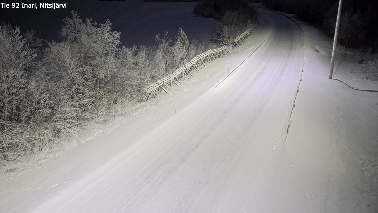 Kelikamerat Kuva Tie 92 Inari, Nitsijärvi, Inari, Lappi