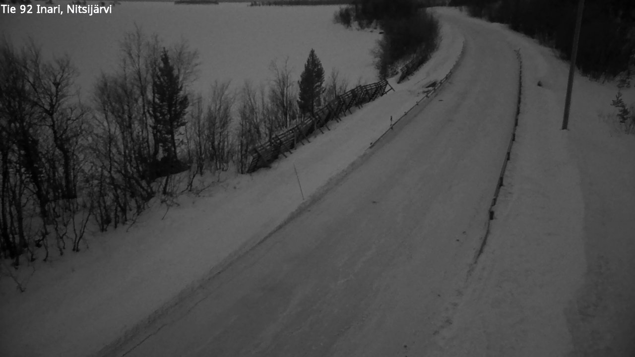 Kelikamerat Kuva Tie 92 Inari, Nitsijärvi, Inari, Lappi